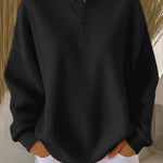 Milagros | Sweater Henley Gofrada