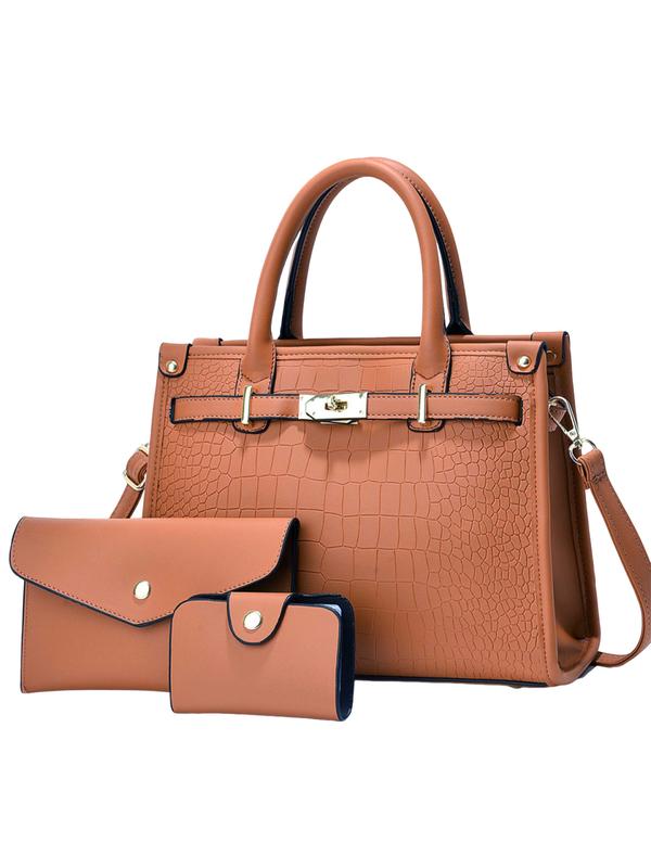 Bella Borsa - Bolsa de Ombro com Estampa de Crocodilo