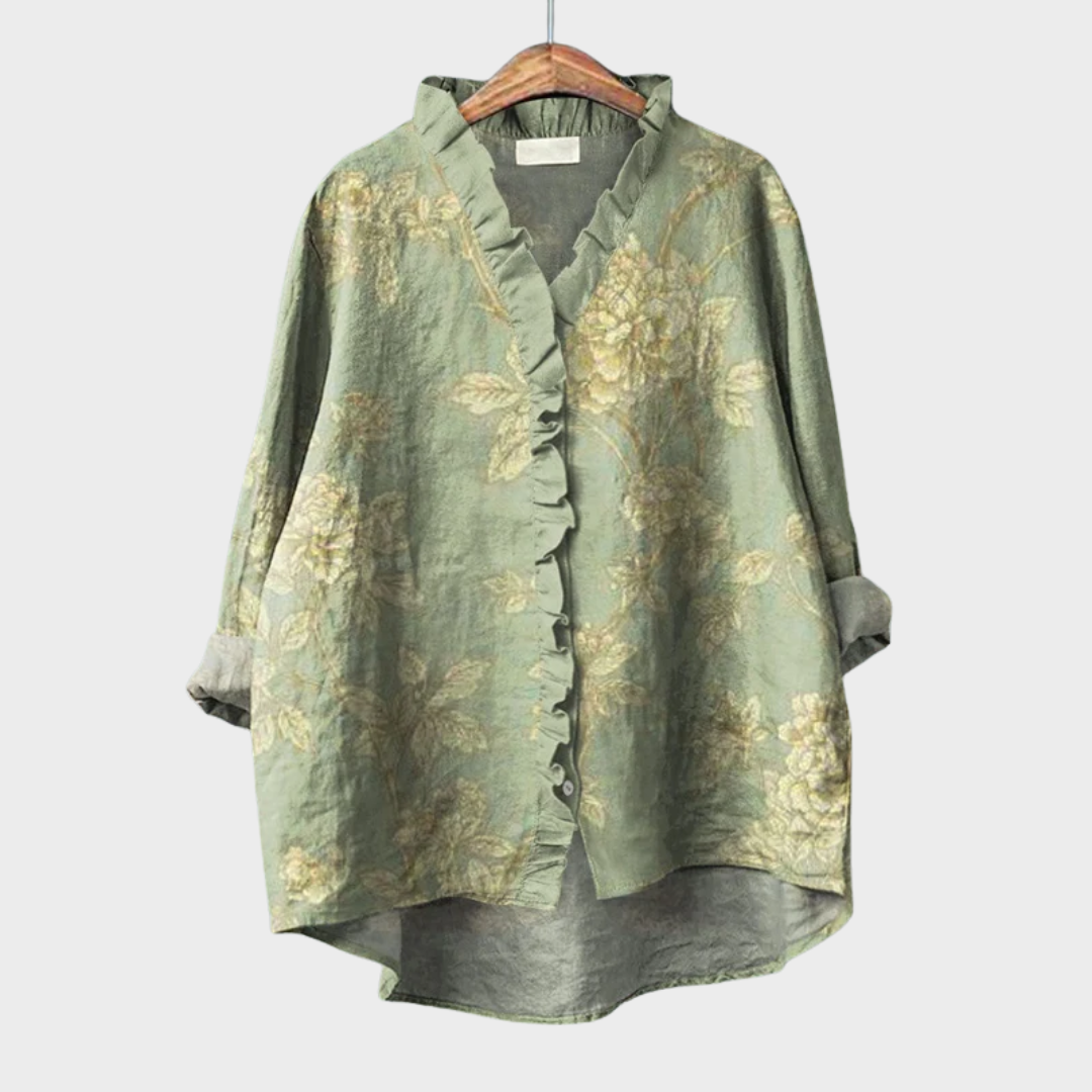 Rosalinde | Blusa de Linho Elegante para o Verão