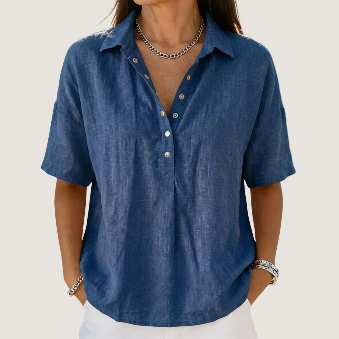 Hélène™ | Blusa com colarinho