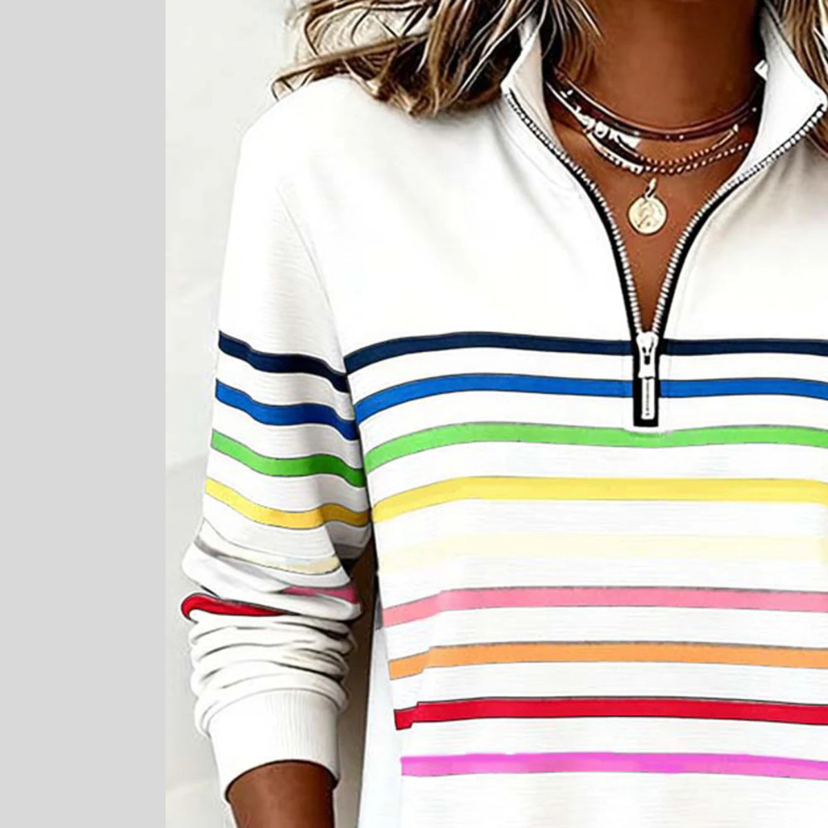 Fantine | Sweat Risca Quart-Zip