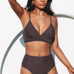 Rachelle - Conjunto de bikini de cintura alta