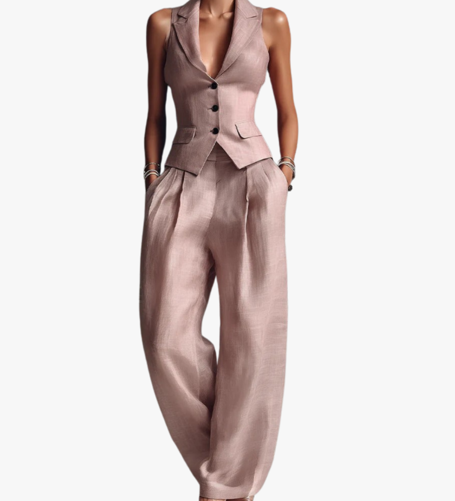 CONJUNTO ELEGANTE DE DUAS PEÇAS PARA MULHERES