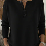 Helena | Camisola de Malha com Botões Henley - 4