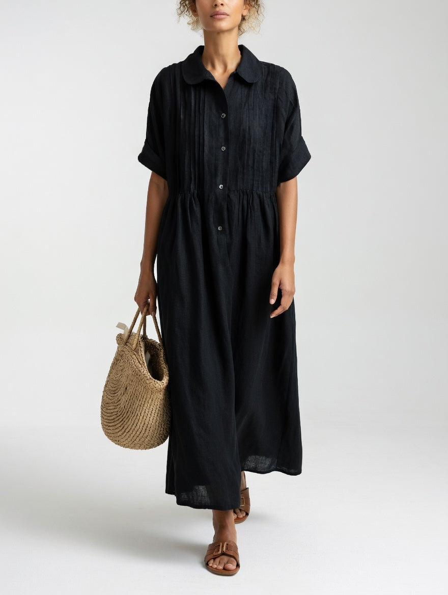 Lysandra — Vestido camisa fluido de verão