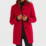 Joana - Casaco feminino com gola alta
