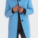 Joana - Casaco feminino com gola alta