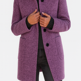 Joana - Casaco feminino com gola alta