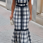 Dianne | Vestido Longo Listrado