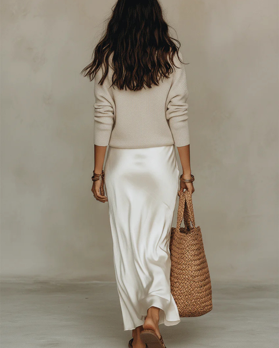 Helena | Vestido Midi de Cetim com Pullover Incluído