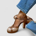 Criselmara - Sandálias de salto alto elegantes e confortáveis
