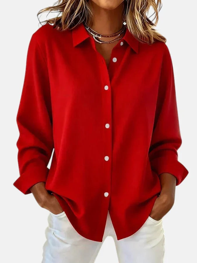 Melanie™ | Blusa elegante com botões
