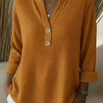 Lucía | Camisola Henley Gofrada com Botões - 4
