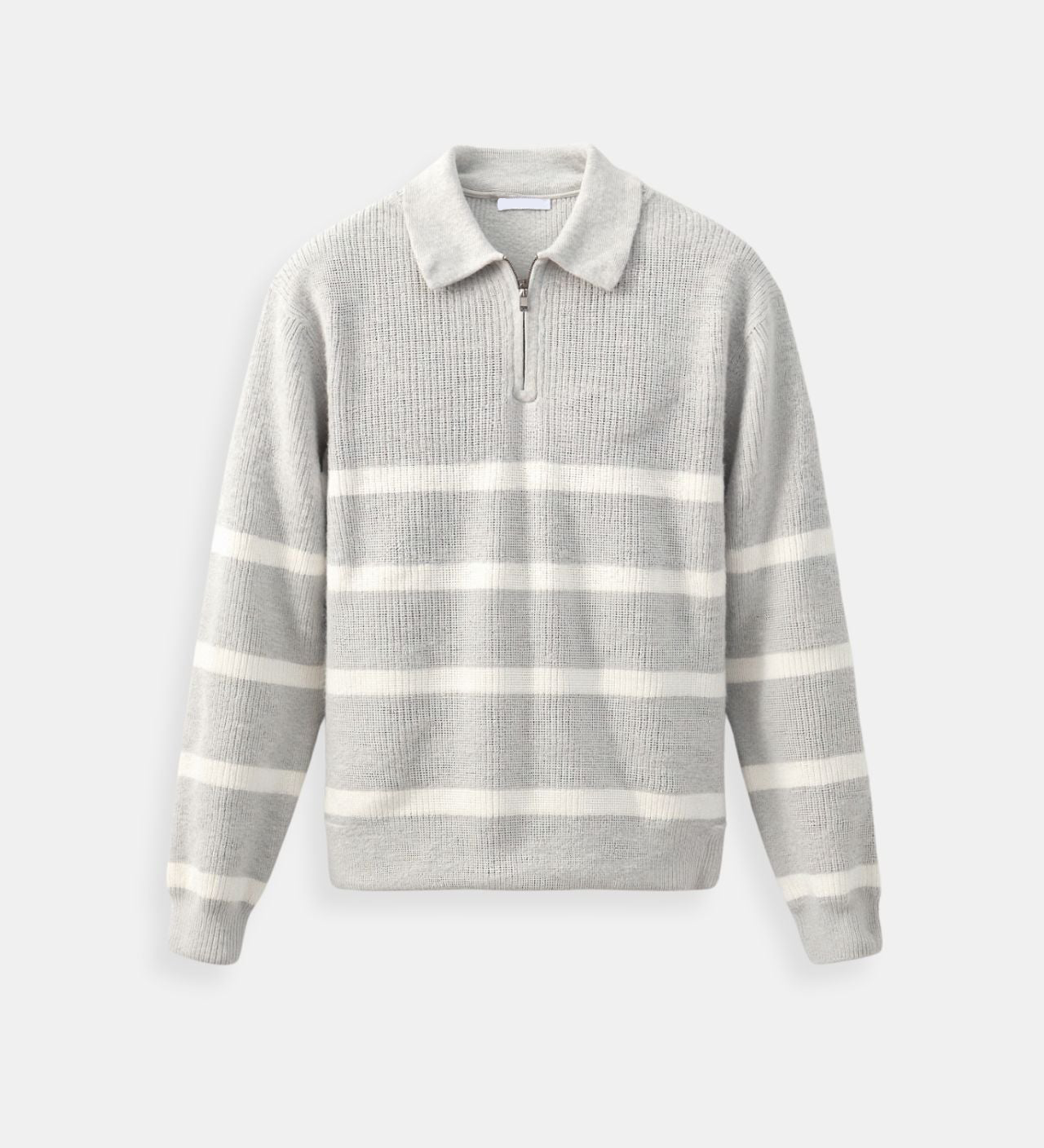 Constantino - Sweater Meio Zíper Listrado