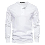 Camisa Henley - Mistura Suave Respirável