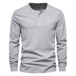 Camisa Henley - Mistura Suave Respirável