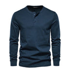 Camisa Henley - Mistura Suave Respirável
