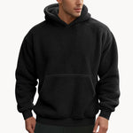 Hoodie - Mistura de Fleece com Capuz