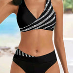 Mona - Bikini estampado em tons quentes