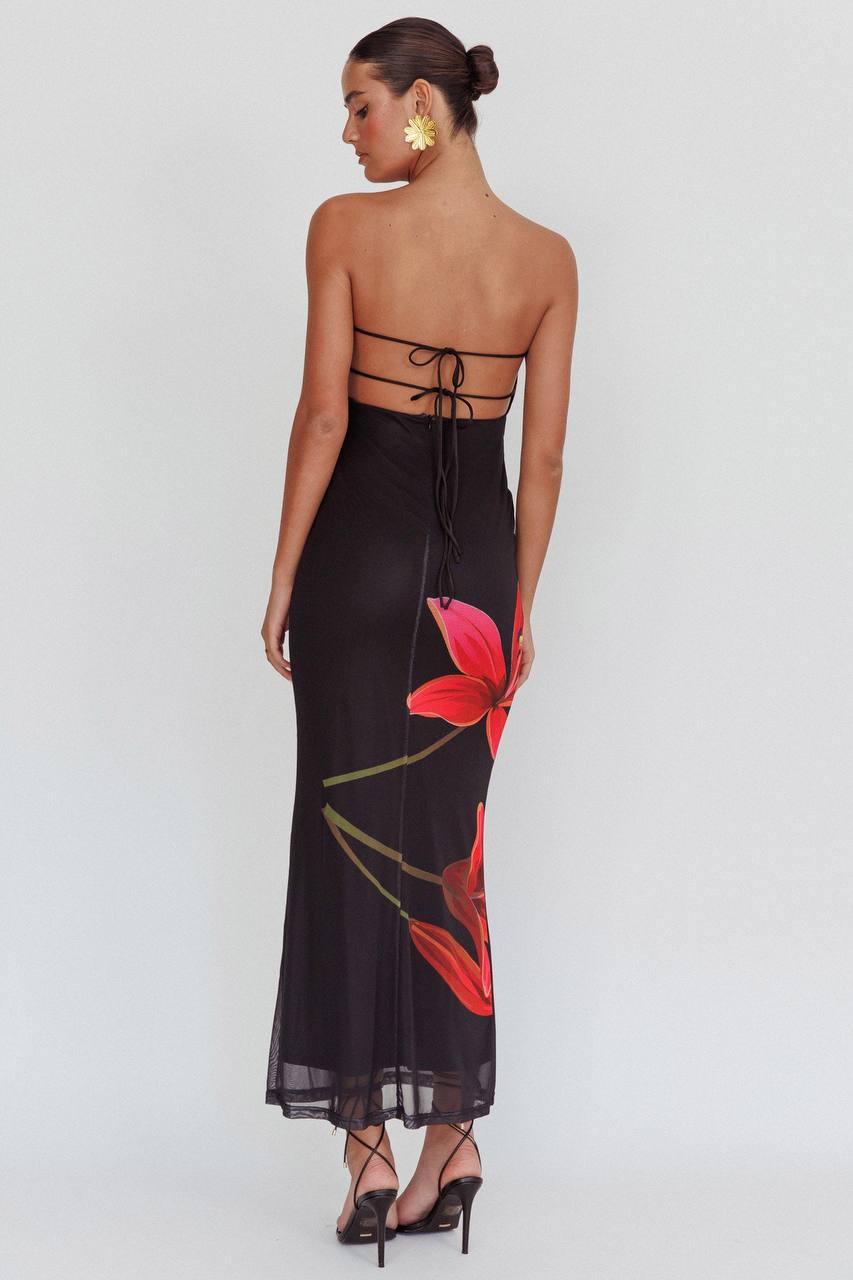 Svala | Vestido florido sem alças