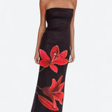 Svala | Vestido florido sem alças