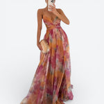 Éléonore | Vestido Longo Fluido Florido