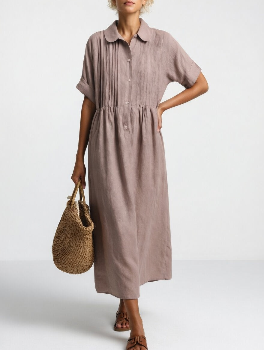 Lysandra — Vestido camisa fluido de verão