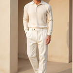 Sweater de Malha Misturada - Relaxada