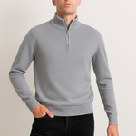 Pullover de Malha - Meio Zíper