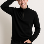 Pullover de Malha - Meio Zíper