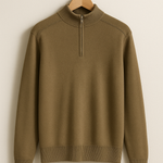 Pullover de Malha - Meio Zíper