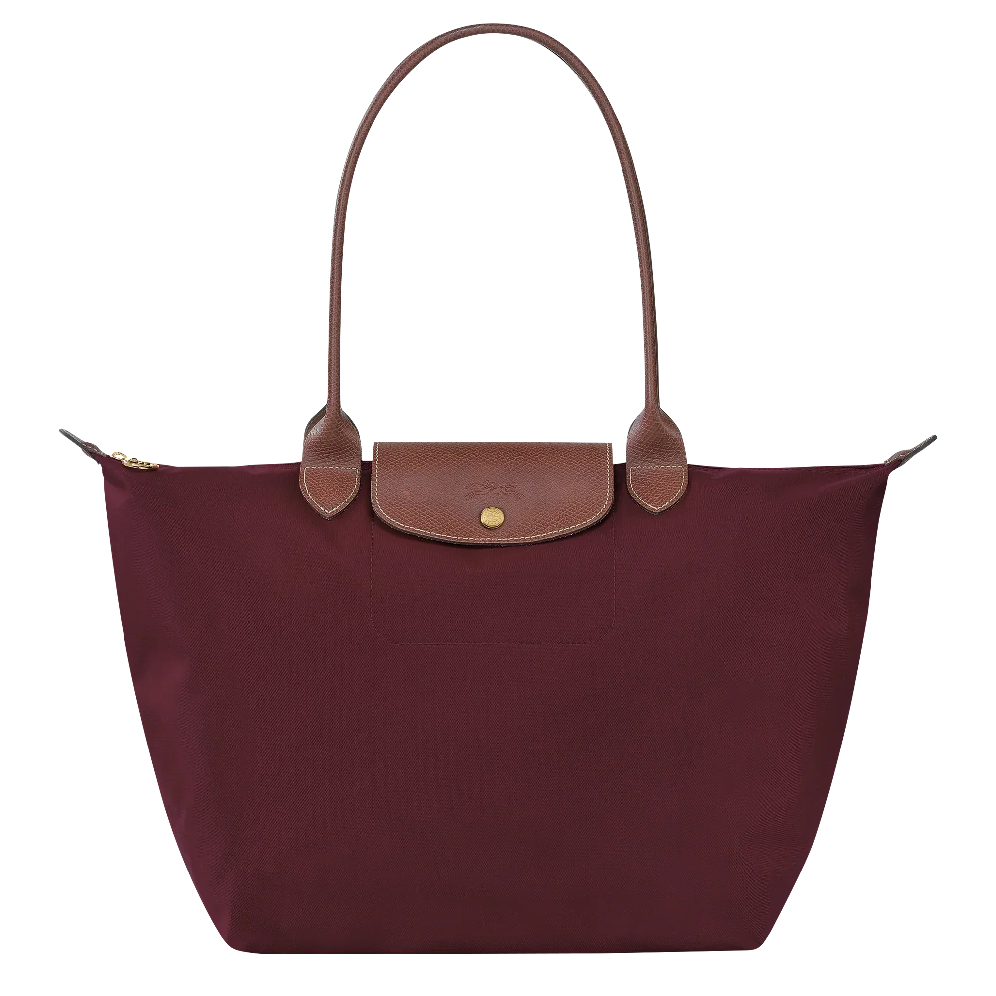 Bolsa Clássica - Grande Bolsa Le Pliage, Vermelho Borgonha