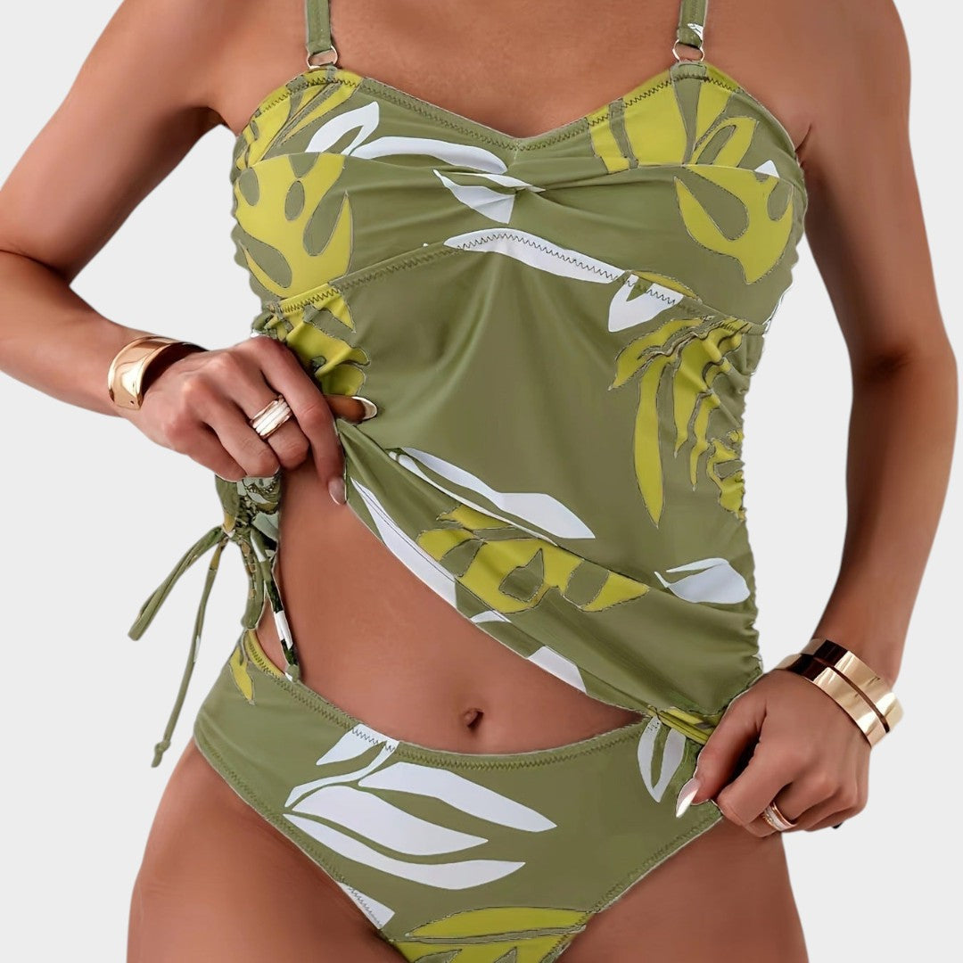 Carmen™ | Bikini com estampado tropical de folhas