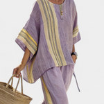 Lorena - Conjunto Boho Linho e Bambu