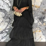 Vestido Capa Nora - Preto
