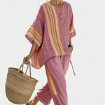 Lorena - Conjunto Boho Linho e Bambu