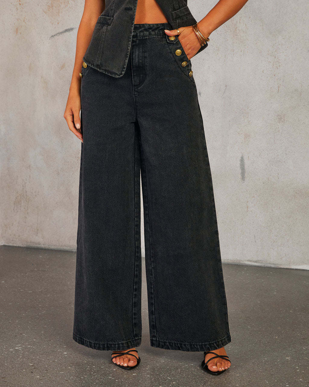 Felicia | Conjunto em denim elegante