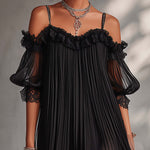 Aurore | Vestido Longo em Musselina com Decote em V