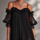 Aurore | Vestido Longo em Musselina com Decote em V