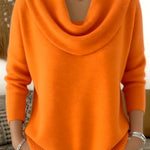 Julia | Sweatshirt com Gola Drapeada