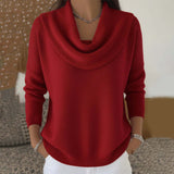 Julia | Sweatshirt com Gola Drapeada