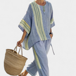 Lorena - Conjunto Boho Linho e Bambu