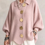 Victoire | Cardigan oversized com grandes botões dourados