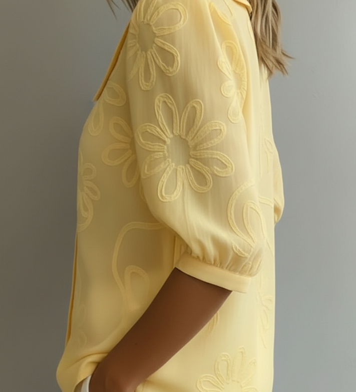 Blusa Flores Elegante