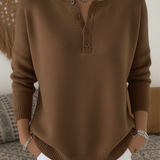 Helena | Jersey de Ponto com Botões Henley