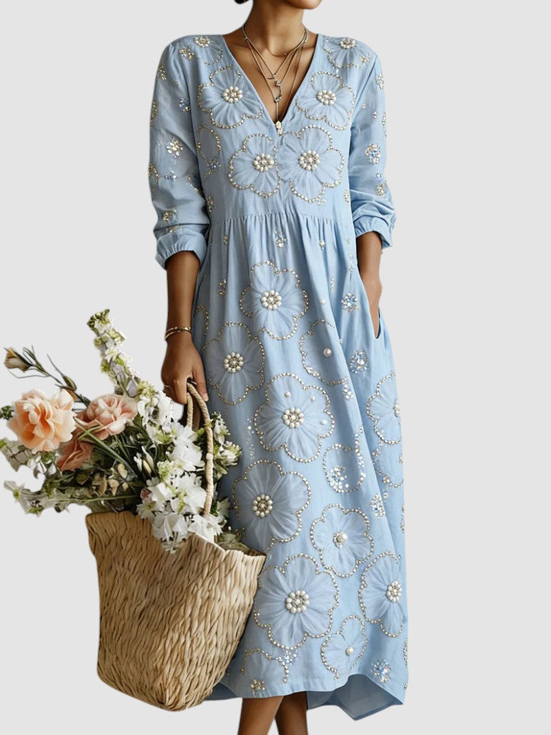 LENA | VESTIDO MIDI FLORAL