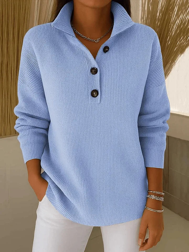 Amparo | Camisola Pólo com Gola em Bico - 1