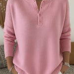 Helena | Camisola de Malha com Botões Henley - 5