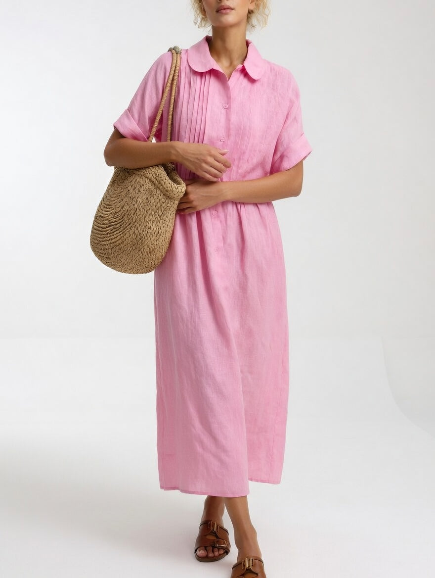 Lysandra — Vestido camisa fluido de verão