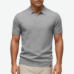 Camisa Polo em Poliéster - Texturada